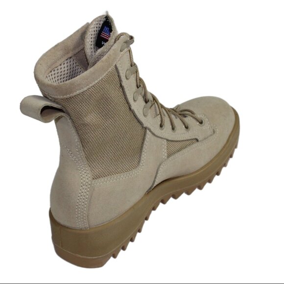 Wellco US Army Desert Tan Military Issue Suede Lace-Up Combat Boot, Size 6.5 (W) - Picture 5 of 10